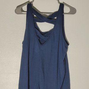 GAIAM Makenna Cross Back Tank  XL | Blue